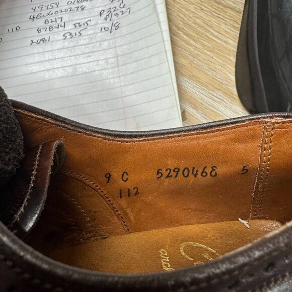 Allen Edmonds Cordovan Wright Burgundy Brown Leather Wingtips Men's Size 9 - Picture 5 of 6